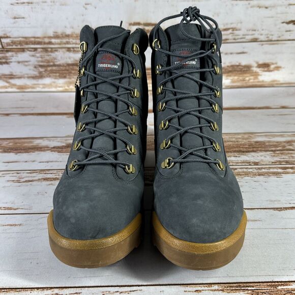 Timberland Mens Field Boot Lace Up Dark Blue Nubuck Size 12 - Picture 5 of 9